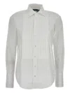 Polo Ralph Lauren Long-sleeved Curved Hem Shirt In White