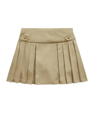 Polo Ralph Lauren Pleated Skirt In Nude