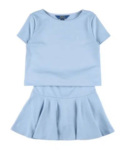 Polo Ralph Lauren Pleated Skirt Set In Multi
