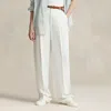 Polo Ralph Lauren Pleated Straight-leg Trouser In White