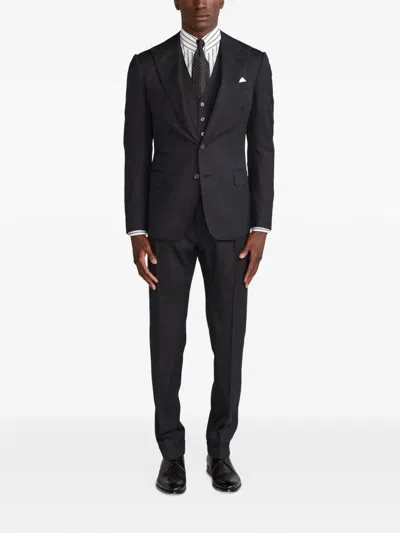 Polo Ralph Lauren Pleated Suit In Blue