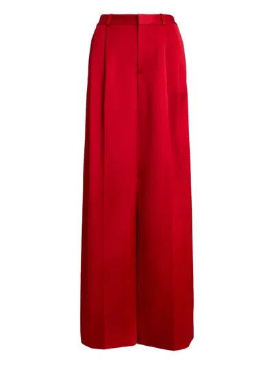 Polo Ralph Lauren Pleated Trousers In Red