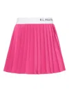 Polo Ralph Lauren Pleated Waistband Skirt In Pink