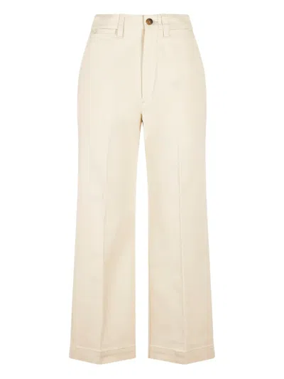 Polo Ralph Lauren High-waisted Straight-leg Trousers With Functional Pockets In Neutral