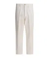 Polo Ralph Lauren Pleated Wide-leg Trousers In White