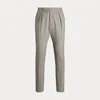 Polo Ralph Lauren Pleated Wool Flannel Trouser In Grey