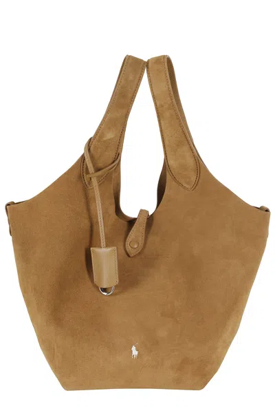 Polo Ralph Lauren Ply Tote Medium In Brown