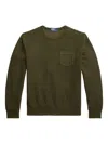 Polo Ralph Lauren Garment-dyed Fleece Sweatshirt In Armadillo