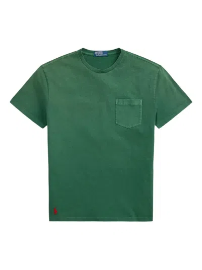 Polo Ralph Lauren Pocket-detail Crew-neck T-shirt In Green