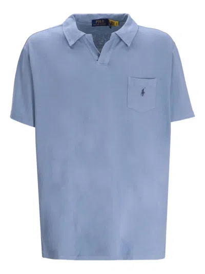Polo Ralph Lauren Pocket Short-sleeve Polo Shirt In Blue