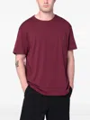 Polo Ralph Lauren Wine Red Cotton T-shirt Classic-fit In Red