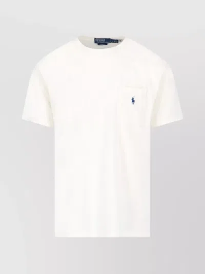Polo Ralph Lauren Pocketed Crew Neck T-shirt In White