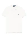Polo Ralph Lauren Cotton Mesh Slim Fit Polo Shirt In White