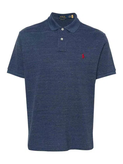 Polo Ralph Lauren Polo Pony Cotton Polo Shirt In Medium Wash