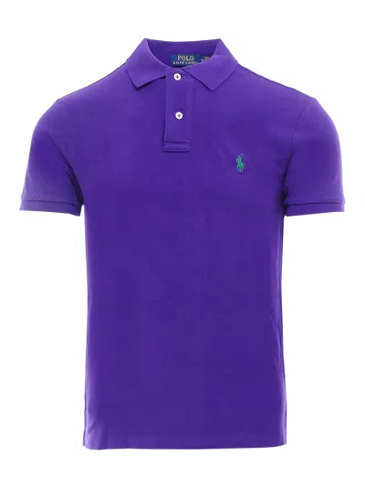 Polo Ralph Lauren Ralph Lauren Custom Slim Fit Polo T Shirt Purple