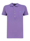 Polo Ralph Lauren Slim Fit Stretch Polo Shirt In Purple
