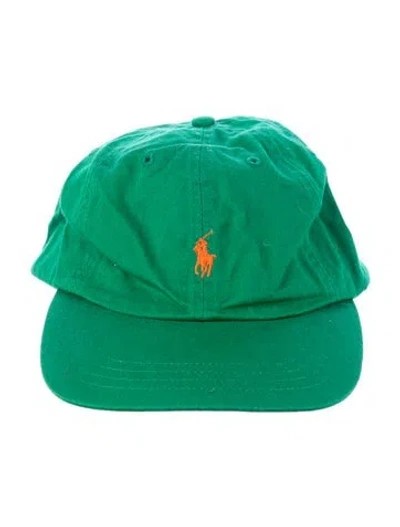 Pre-owned Polo Ralph Lauren Polo Baseball Cap Adjustable Strap In Green