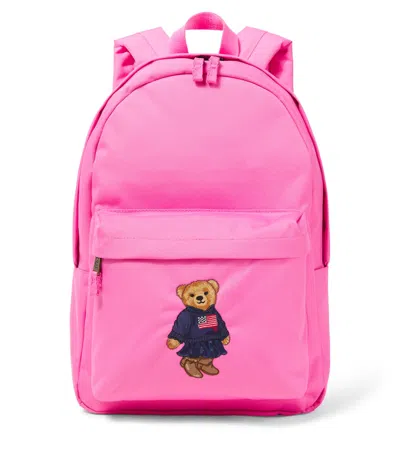 Polo Ralph Lauren Kids' Polo Bear Backpack In Baja Pink