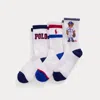 Polo Ralph Lauren Polo Bear Baseball-logo Crew Sock 3-pack In Multi