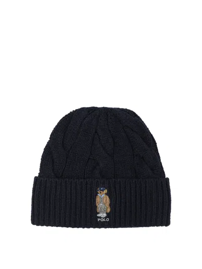Polo Ralph Lauren "polo Bear" Beanie In Blue