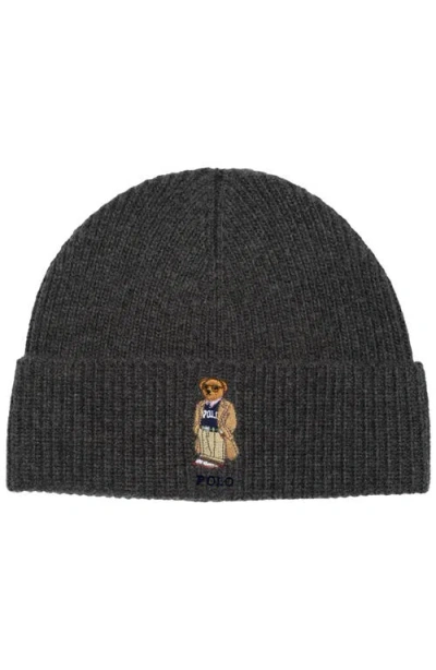 Polo Ralph Lauren Polo Bear Beanie In Gray