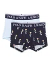 Polo Ralph Lauren Polo Bear Boxers (pack Of Two) In Blue