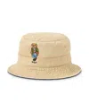 Polo Ralph Lauren Polo Bear Twill Bucket Hat In Caf Tan