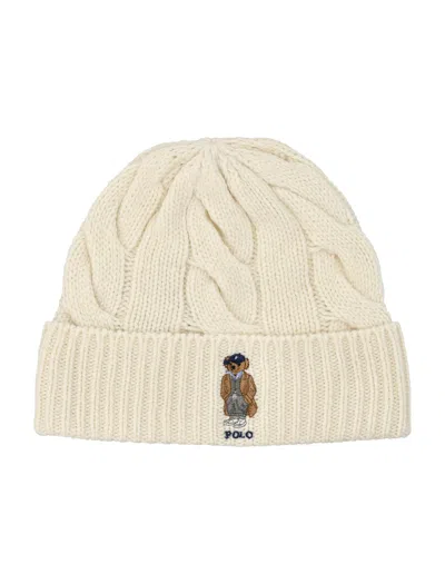 POLO RALPH LAUREN POLO BEAR CABLE WOOL-BLEND BEANIE