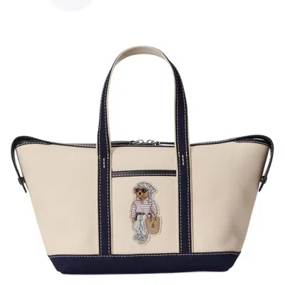 Polo Ralph Lauren Polo Bear Canvas Shopper Tote Bag