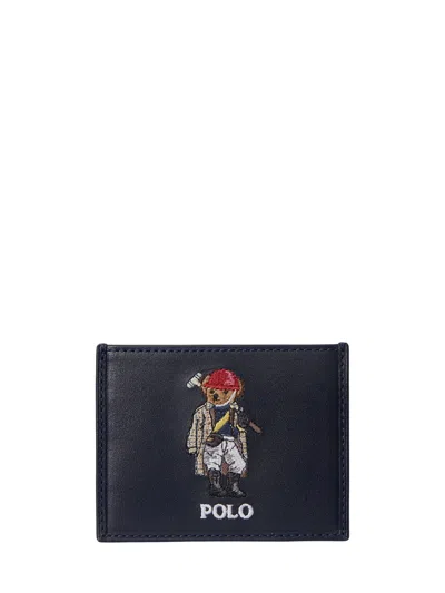 Polo Ralph Lauren Polo Bear Card Holder In Blue