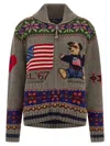 Polo Ralph Lauren Polo Bear Cardigan In Multi