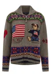 Polo Ralph Lauren Polo Bear Cardigan In Brown