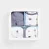 Polo Ralph Lauren Polo Bear Cotton 3-piece Gift Set In White Multi/refined Navy