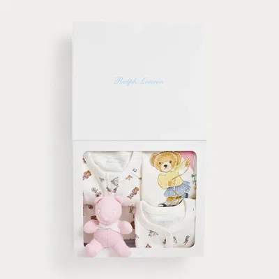 Polo Ralph Lauren Babies' Polo Bear Cotton 5-piece Gift Set In Nantucket Girl Bear