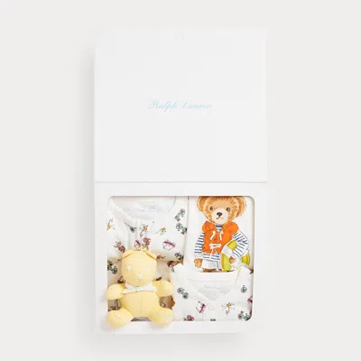 Polo Ralph Lauren Babies' Polo Bear Cotton 5-piece Gift Set In Nevis Multi