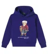 Polo Ralph Lauren Boys Polo Bear Fleece Hoodie In Blue