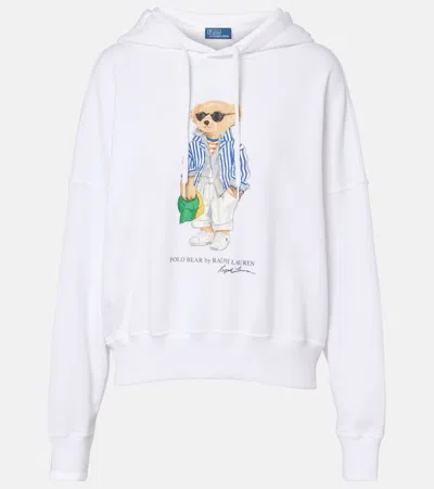 POLO RALPH LAUREN POLO BEAR COTTON-BLEND JERSEY HOODIE