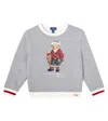 Polo Ralph Lauren Polo Bear Sweatshirt In Grey/ivory In Gray