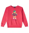 Polo Ralph Lauren Polo Bear Fleece Sweatshirt In Rot
