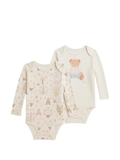 Polo Ralph Lauren Babies' Polo Bear Cotton Body (set Of Two) In Neutral