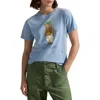 Polo Ralph Lauren Polo Bear Cotton Graphic T-shirt In Blue