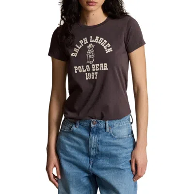 Polo Ralph Lauren Polo Bear Cotton Graphic T-shirt In Green