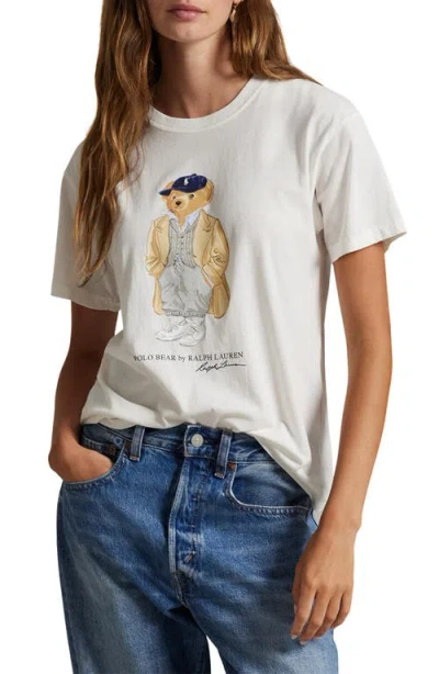 POLO RALPH LAUREN POLO RALPH LAUREN POLO BEAR COTTON GRAPHIC T-SHIRT
