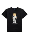 Polo Ralph Lauren Polo Bear Cotton Jersey T-shirt In Black