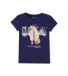 Polo Ralph Lauren Logo Crew-neck T-shirt In Blue