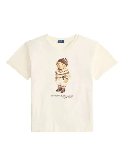 Polo Ralph Lauren Polo Bear Cotton Jersey T-shirt In Blue