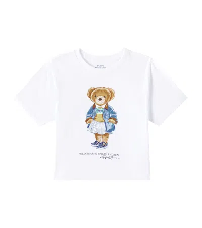 Polo Ralph Lauren Kids' Polo Bear Cotton Jersey T-shirt In White