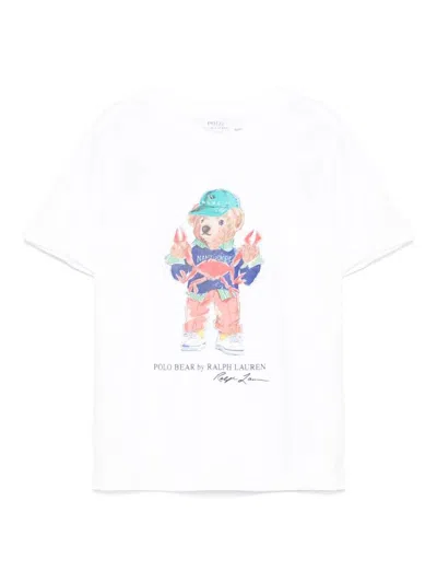 POLO RALPH LAUREN POLO BEAR COTTON JERSEY T-SHIRT