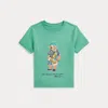 Polo Ralph Lauren Polo Bear Cotton Jersey Tee In Haven Green