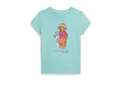 Polo Ralph Lauren Kids' Girls' 7-16 Polo Bear Cotton Jersey T-shirt In Blue